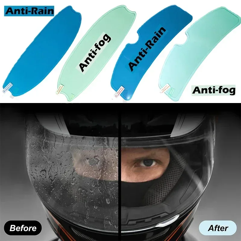 Motorcycle Helmets - 1/4 Pezzi Pellicola Trasparente Antiappannamento e