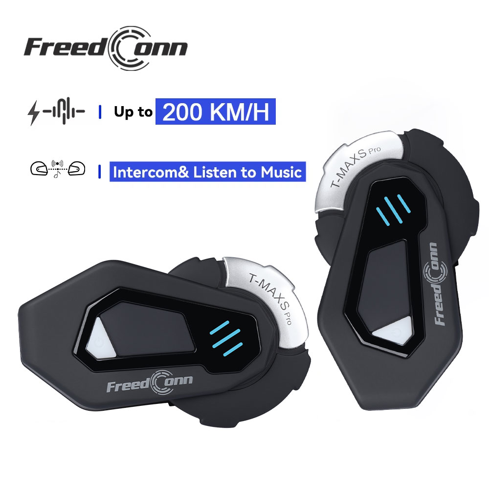 Full Face Motorcycle Helmet With Bluetooth - Interfono per Moto FreedConn T MAX