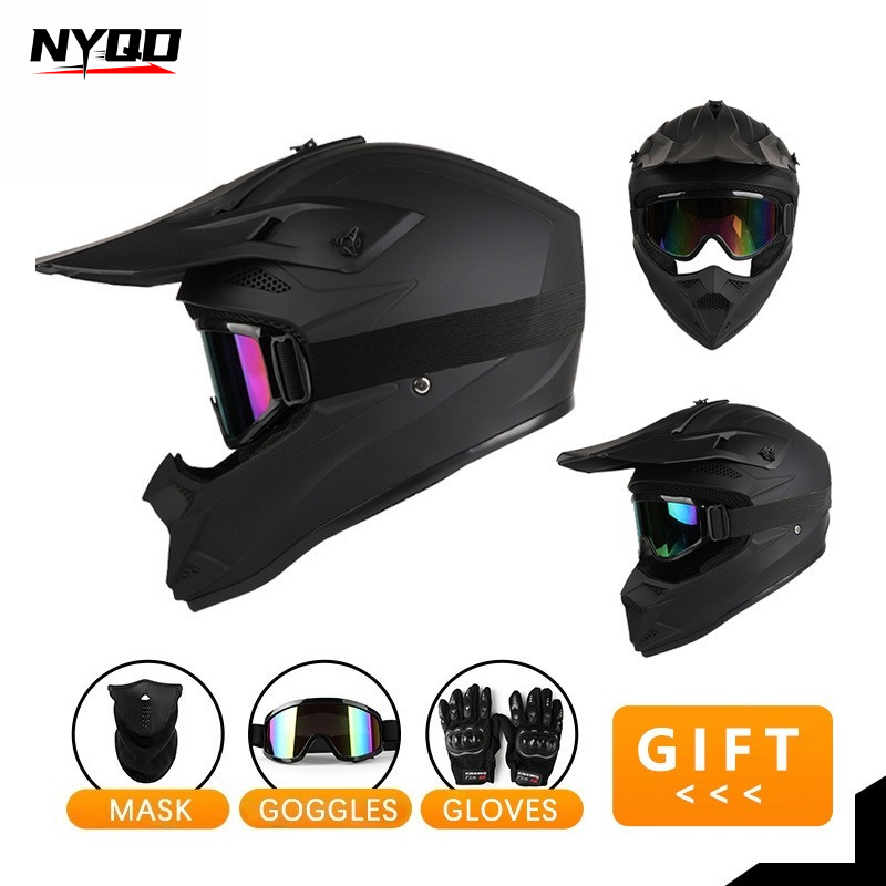 Casco da motocross traspirante - Off Road Motocross Helmet Goggles Set recensione e prezzo