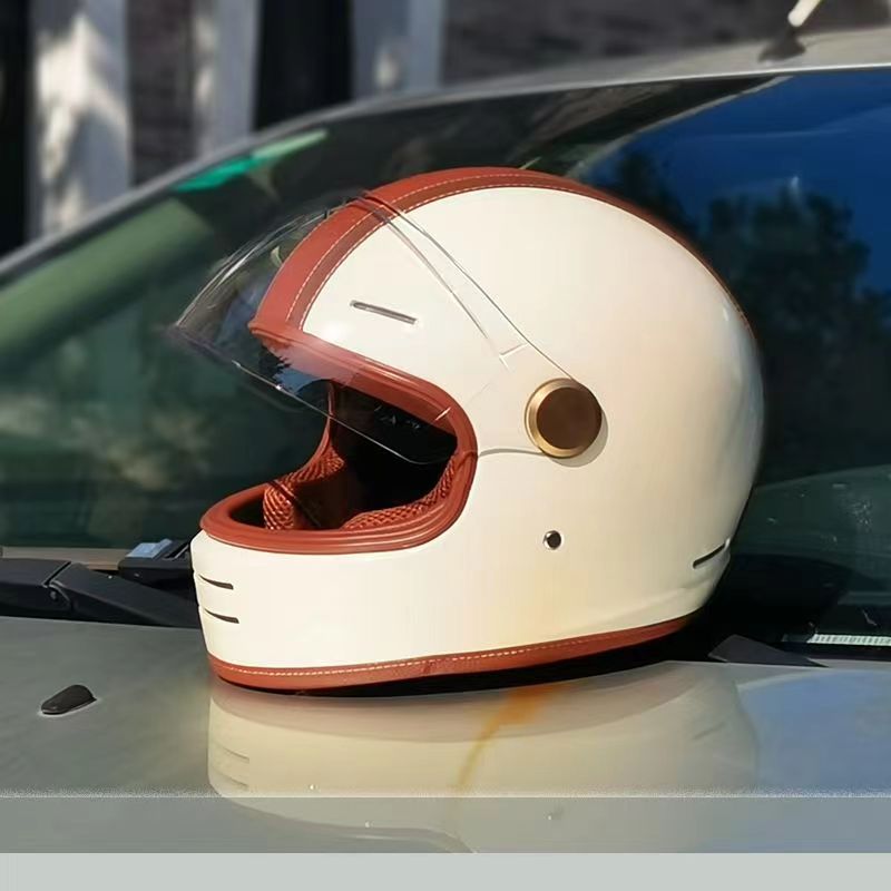 Casco da motociclista vintage  - Vintage Open Face Retro Helmet recensione e prezzo