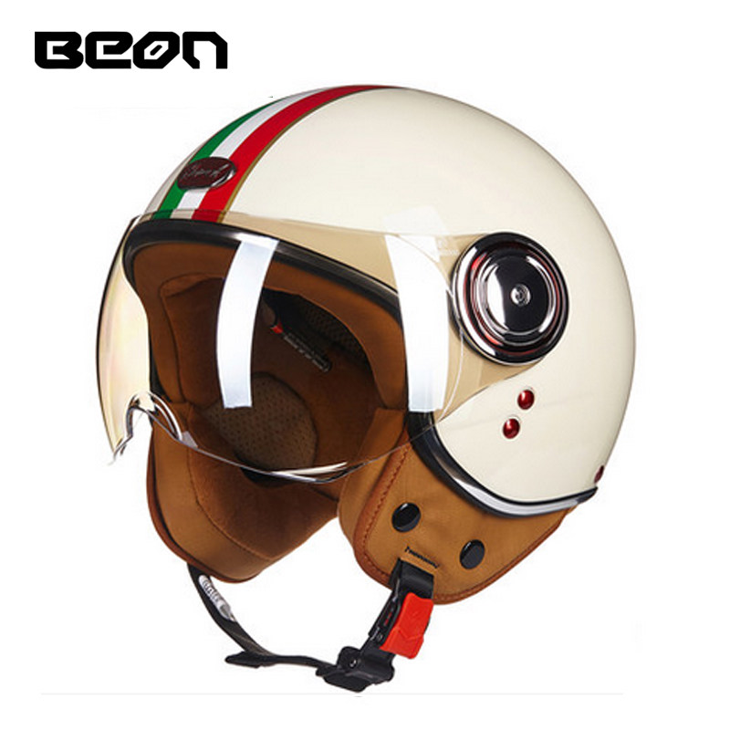 Casco Moto Aperto BEON 110B, C - Vintage Open Face Retro Helmet recensione e prezzo